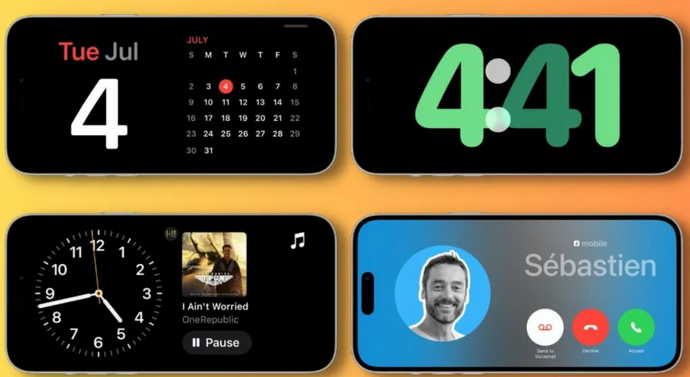 当涂苹果手机维修分享iOS17横屏充电待机显示有什么好处 